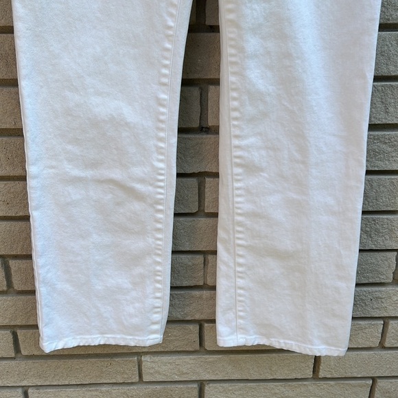 Jockey Person to Person White Straight Leg Jeans Stretch Sz 8 - Picture 4 of 13